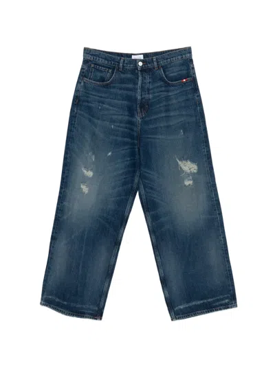 Amish Huge Ripped Jeans In Blue