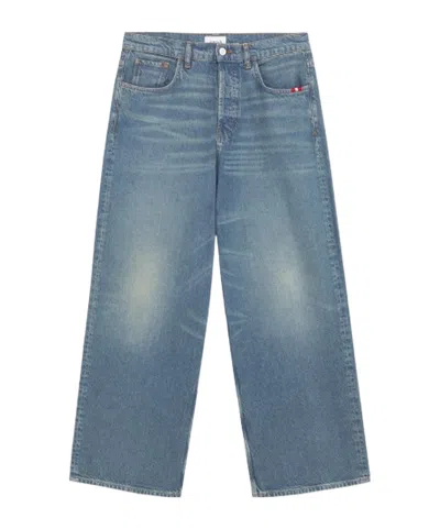 Amish Hurricane Wide-leg Jeans In Blue