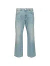 Amish James Belt-loop Jeans In Blue