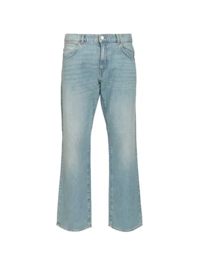Amish James Belt-loop Jeans In Blue