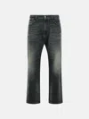 Amish 'james' Black Cotton Jeans In Black