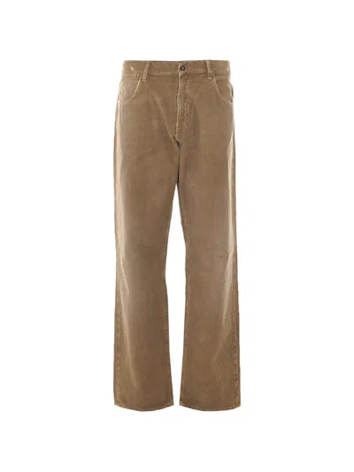 Amish James Distressed Corduroy Jeans In Multi