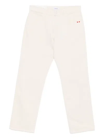 AMISH JAMES EMBROIDERED-DETAIL JEANS