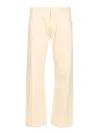 Amish James Jeans White In White