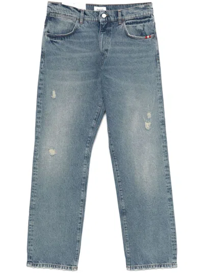 AMISH AMISH JAMES RIPPED COTTON JEANS