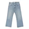 Amish James Jeans In Cotton With Logo In Blue