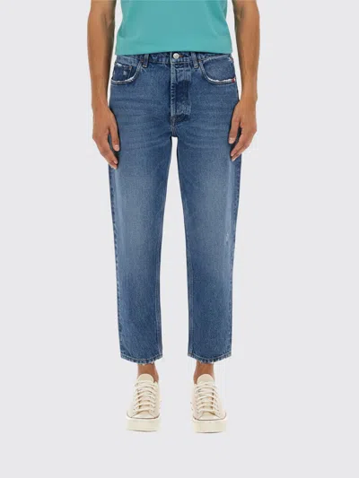 Amish Jeans  Men Color Denim In Blue