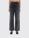 Amish Jeans  Woman Color Charcoal In Blue
