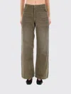 Amish "wider" Velvet Pants In Brown