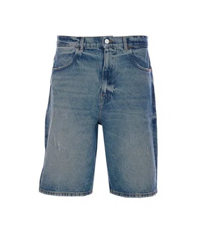 Amish Man Denim Shorts Blue Size 34 Cotton