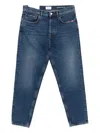 Amish Five-pockets Straight-leg Jeans In Blue