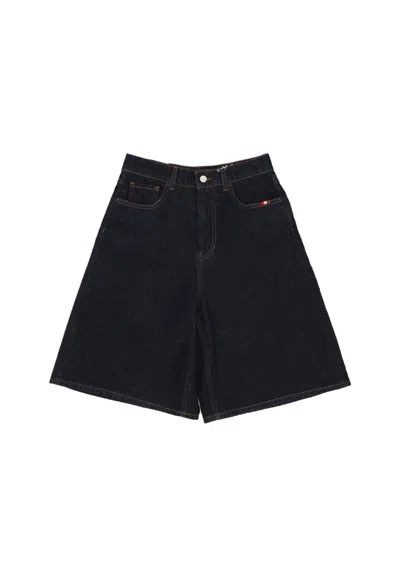 Amish Jeans Corto Donna W Crew Bermuda Denim In Black