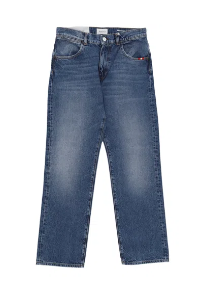 Amish Jeans Man James Standard Jeans Denim In Blue