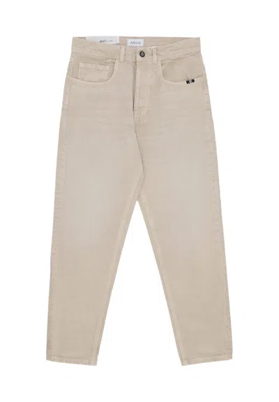 Amish Jeans Man Jeremiah Jeans Stone In Neutral