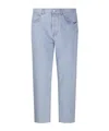 Amish Five-pockets Button-fastening Jeans In Blue