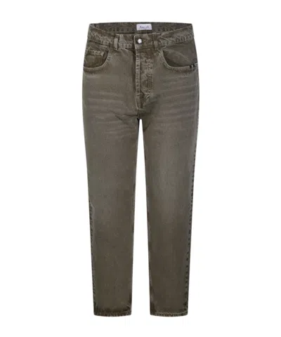 Amish Jeans With Belt Loops In Brown