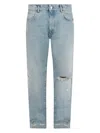 Amish Jeans With Rips In Blue