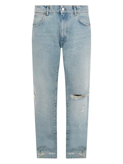 Amish Jeans With Rips In Blue