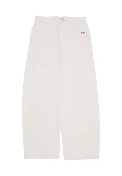 Amish Zip-up Straight-leg Jeans In Neutral
