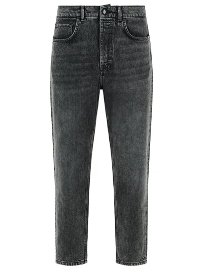 AMISH AMISH 'JEREMIAH' BLACK COTTON JEANS