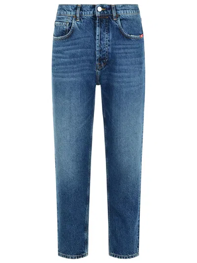 Amish 'jeremiah' Blue Cotton Jeans