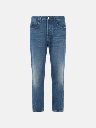 Amish Jeremiah Straight-leg Jeans In Blue