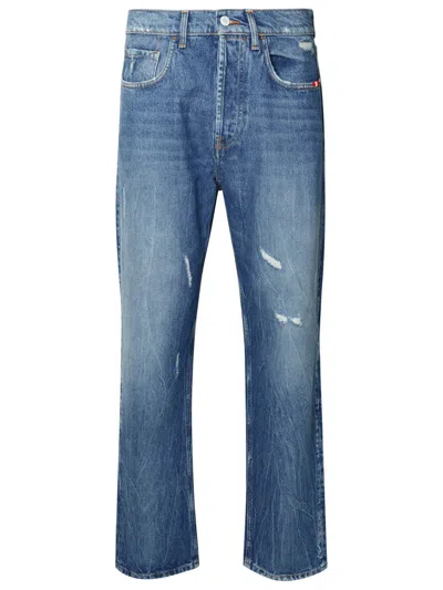 Amish 'jeremiah' Blue Cotton Jeans