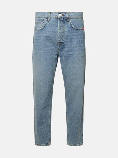 Amish 'jeremiah' Blue Cotton Jeans In Light Blue