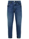 Amish 'jeremiah' Blue Denim Jeans In Blue