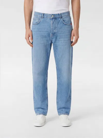 Amish Jeans Men Color Blue