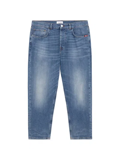 Amish Jeremiah Five-pocket Jeans In Blue