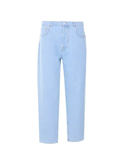 Amish Jeremiah Five-pockets Jeans In Blue