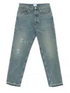 Amish Jeremiah Straight Denim Jeans In Blue