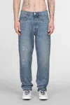 Amish Jeremiah Straight Denim Jeans In Blue