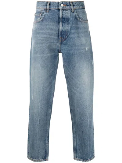 Amish Jeremiah Slim-cut Jeans In Blue