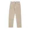 Amish Jeremiah Straight Canvas Men's Long Trousers In Mud Dye Sand