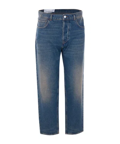 Amish Jeremiah Straight-leg Jeans In Blue