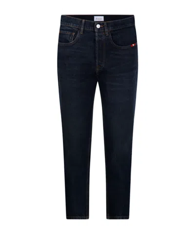 Amish Jeremiah Straight-leg Jeans In Black
