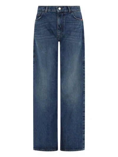 Amish Light Blue Relaxed Mid Rise Jeans