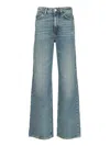 Amish Linda Woman  Recycled Denim Dust Jeans Blue In Blue