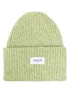 Amish Logo-patch Beanie In Green