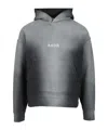 Amish Cotton Hoodie Sweatshirts Black In Gray