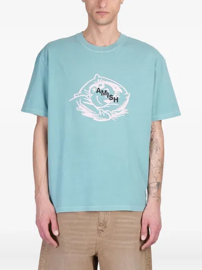 Amish Logo-print T-shirt In Green