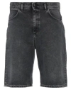 Amish Man Denim Shorts Steel Grey Size 27 Cotton In Grey