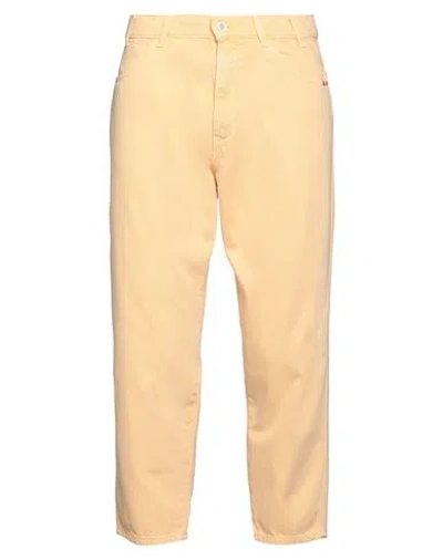 Amish Man Jeans Apricot Size 32 Cotton In Orange