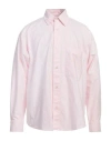 Amish Man Shirt Pink Size M Cotton In Pink