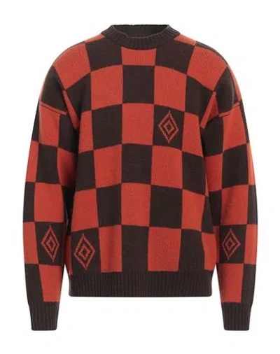 Amish Man Sweater Dark Brown Size L Acrylic, Polyamide, Mohair Wool, Wool In Multi