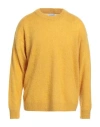 Amish Man Sweater Marigold Size Xl Acrylic, Mohair Wool, Polyamide In Yellow