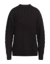 Amish Man Sweater Plum Size M Polyester, Alpaca Wool, Wool In Purple