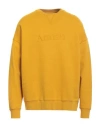 Amish Man Sweatshirt Marigold Size M Cotton In Yellow